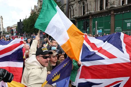 ‘Irish Patriots’ and Ulster loyalists find a shared scapegoat in .
